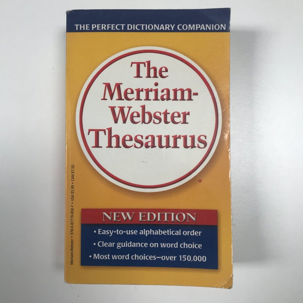 The Merriam-Webster Thesaurus - New Edition - Book